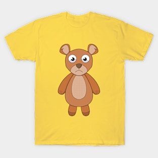 Teddy bear with scared look T-Shirt